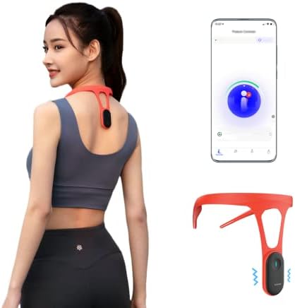 P1 Posture Corrector for Women Men, Strapless Upper Back Brace, Vibration Reminder, Rechargeable, 50H Battery by hipee