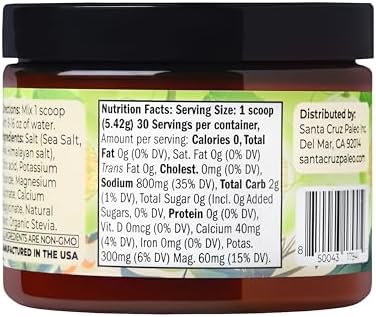Santa Cruz Paleo Electrolyte Powder, Honeydew Melon Flavor, Sugar Free Hydration Drink Mix with Himalayan Pink Salt, Sea Salt, Magnesium Glycinate, Potassium Chloride, Sweetened with Stevia, 30 Srvgs - Image 7