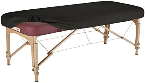 Therapist's Choice® Durable Fitted PU Vinyl leather Protection Cover for Massage Tables (Massage Table not included) (Black) by Therapist%27s+Choice