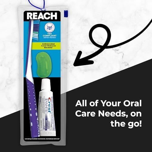Reach Ultra Clean Travel Toothbrush Kit with Toothpaste and Cap - Image 3