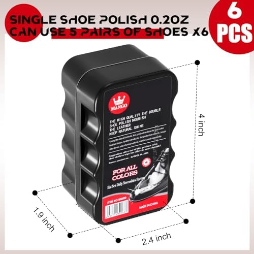 Loopeer 6 Pcs Shoe Shine Sponge - Image 2