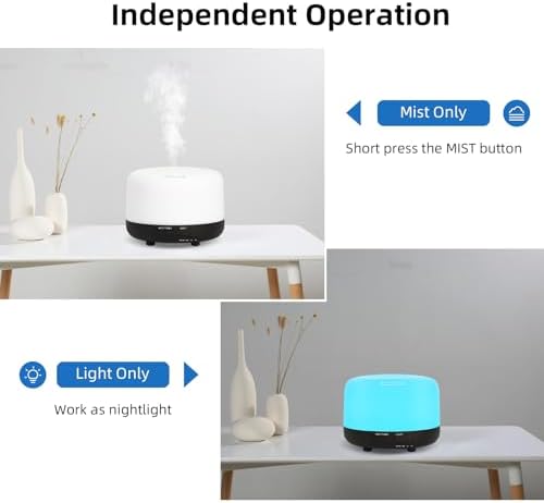 SPLITSKY 300ml Ultrasonic Essential Oil Diffuser with Remote Control - Image 3