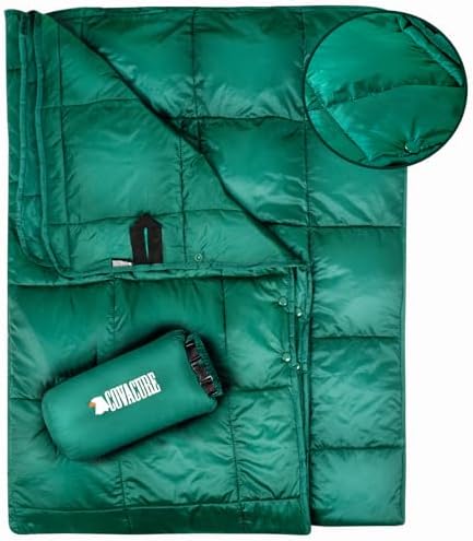 COVACURE Camping Blanket, Packable Down Alternative Outdoor Blanket 57X78'' by covacure