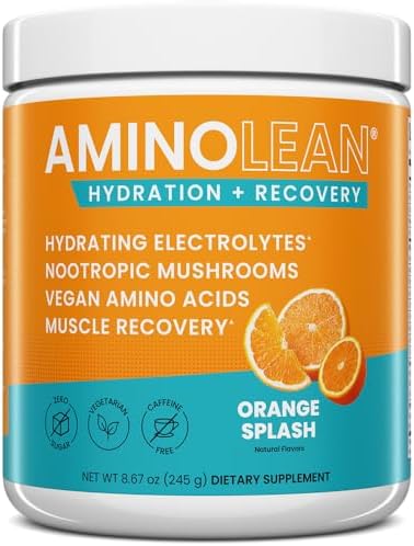AminoLean Recovery Electrolytes Powder with Vegan BCAA + EAA Amino Acids by TrueFit%7CAminoLean