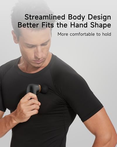 HEYCHY A1 Mini Massage Gun, Portable Deep Tissue Massager, Black - Image 3