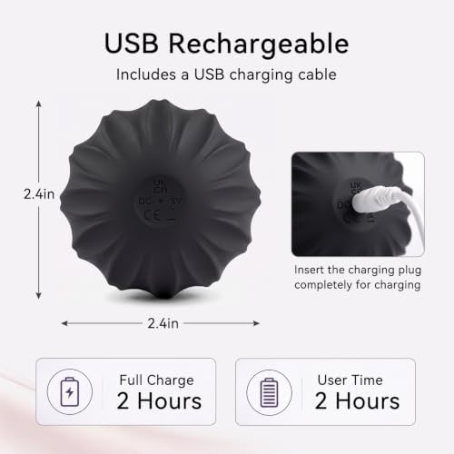 Electric Massage Ball, 10 Speed Mini Massage Roller, Washable Muscle Massage Tool for Yoga Fitness, Black - Image 3