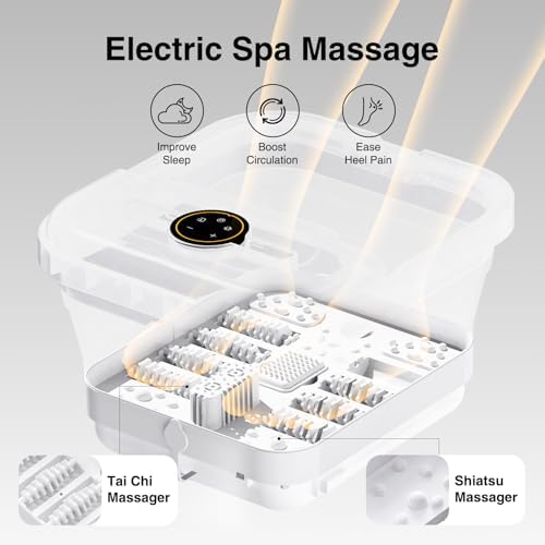 Foot Soaking Tub Massager with Heat, Bubbles, Temperature Control & Timer - Image 2