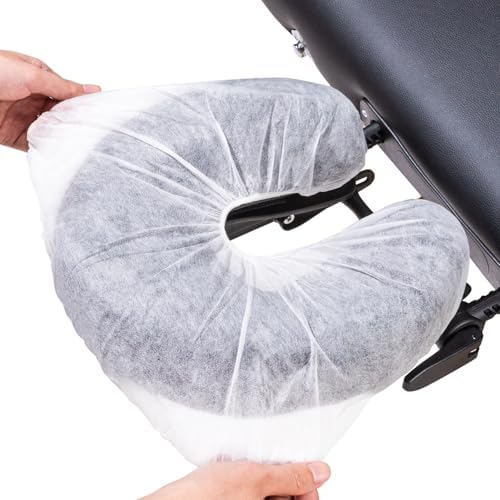 100PCS Disposable Fitted Face Cradle Covers, Soft Massage Face Covers - Image 2