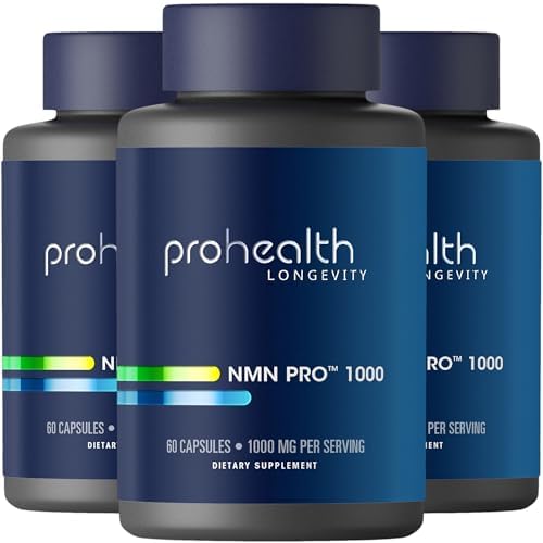 ProHealth Uthever® NMN Pro 1000, NAD+ Precursor, 60 Capsules, 3 Pack by ProHealthLongevity