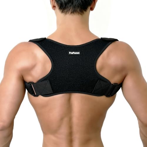 Posture Corrector for Women Men, Copper Upper Back Brace, Back Straightener Support Correcting Hunchback and Bad Posture, Back Pain Relief for Neck, Shoulder, Clavicle, Black, S/M by FvaPemmTheBestBrace