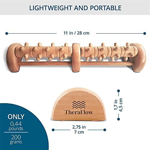 TheraFlow Foot Massager for Plantar Fasciitis Relief - Reflexology Foot Massager for Neuropathy and Foot Pain | Feet Massager for Pain Relief and Circulation - Plantar Fasciitis Roller - Image 5