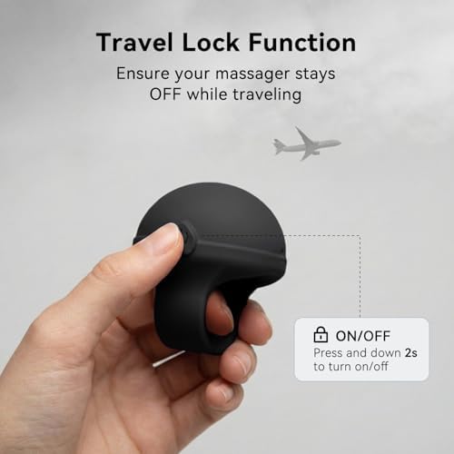 Mini Finger Massage Ball, Waterproof USB Rechargeable Multifunctional Body Relaxation Massage Tool - Image 3