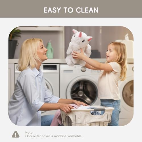 L'AGRATY Weighted Lap Pad for Kids 5 lbs, Sensory Needs Weighted Stuffed Animals Lap Blanket Soft Plush Hugging Sensory for Kids Teen Adults Removable Washable Cover - Image 7