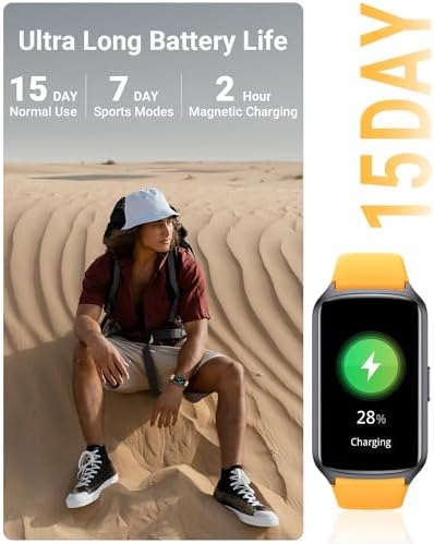 Amzhero Health Fitness Tracker with 24/7 Heart Rate, Blood Oxygen, Blood Pressure, Sleep Tracker, 5ATM Waterproof Activity Trackers with Step Tracker, Pedometer (S & L Bands Included) - Image 5