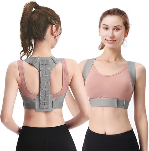 Posture Corrector for Women and Men, Adjustable Back Straightener, Upper Back Support Brace, Hunchback Posture Corrector - Relieves Neck, Shoulder, Back Pain by Unknown