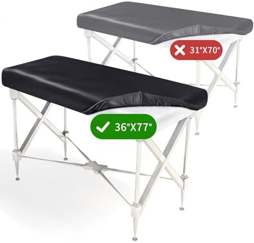 Massage Table Cover, Silky Massage Table Sheets 36" W x 77" L x 7" D - Image 3