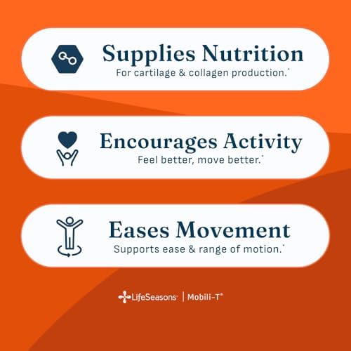 LifeSeasons Mobili-T - Joint Support Supplement - Reduces Aches & Discomforts - Increase Range of Motion - Rebuild Tissue & Cartilage - MSM Chondroitin Collagen Glucosamine & Turmeric - 208 Capsules - Image 2