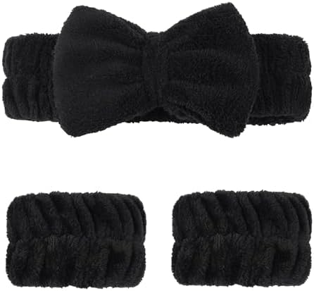 Ayesha Spa Headband and Wristband Set for Washing Face Skincare Makeup - Image 5