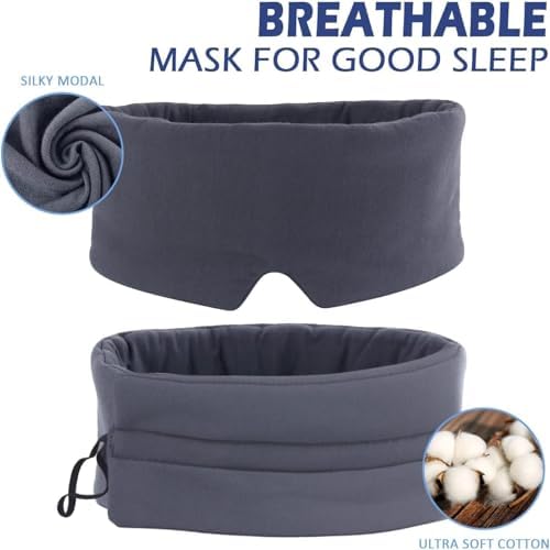 Mavogel Full Coverage Sleep Mask for Sleeping, Light Blocking Eye Mask - Image 3