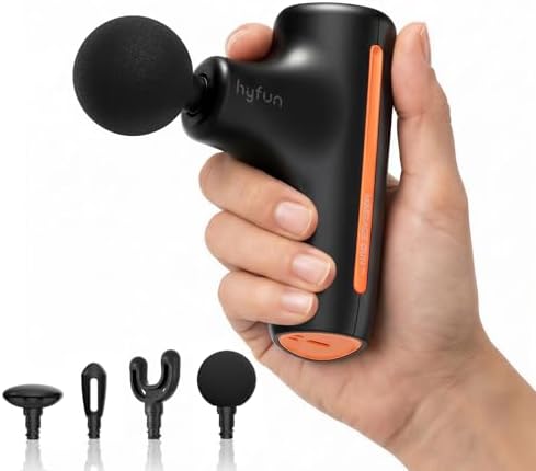 Super Mini Massage Gun, Travel Handheld Massager for Muscle Recovery by hyfun