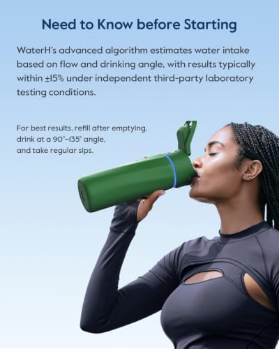 WaterH BOOST Smart Water Bottle Tracker with Reminder to Drink Water, 24oz - Image 6