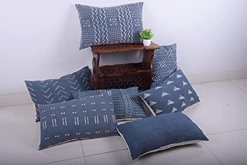 Trade Star 14x36 Lumber Cotton Pillow Cover Handloomed Pillow Cover Boho Pillow Cases Summer Farmhouse Rustic Home Decor Lumbar Back Rest Cushion Case Spring Decorative (Dark Grey Snow) - Image 5