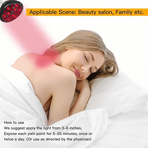 Red Light Therapy Bulb 660nm Red & 850nm Near Infrared, Light Therapy Bulb, E26/27 Base Lamp with Power Cord, Home Wellness & Muscle Recovery, 18 LED, 54W, Combo Device for Face & Skin Health - Image 4
