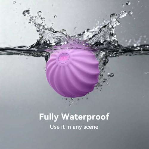 2.4" Mini Electric Vibrating Massage Ball, 10-Speed Fitness Yoga Massage Roller for Palm, Hand, Foot, Leg, Neck, Back, Multi-Directional Massage Ball (Lavender) - Image 2