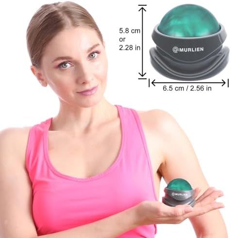 Massage Roller Ball, Tight and Sore Muscles Relief, Manual Massager, Alleviating Shoulder, Arms, Back, Legs, Calves or Muscle Tension - Green - Image 6