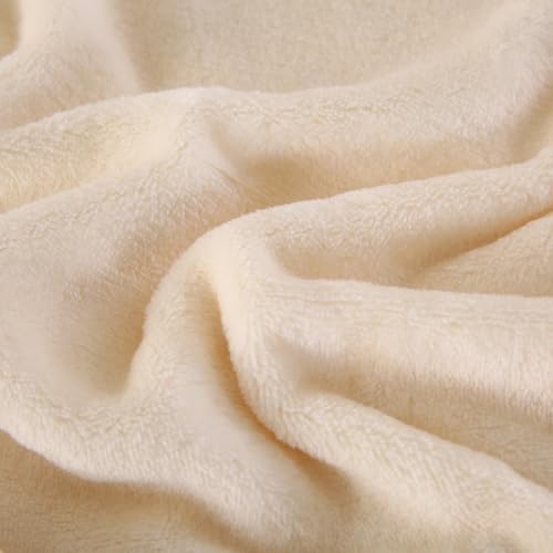 TASTHROW Creamwhite Throw Blanket 60x80 Inches - Image 5