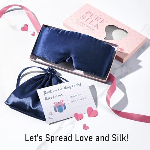 LitBear Silk Sleep Mask for Side Sleeper, Eye Mask Sleeping for Women Men - Image 7