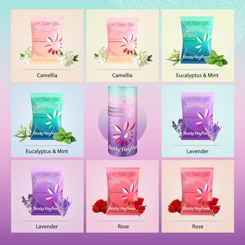BodyRefresh Shower Steamers Aromatherapy 8 Pack - Birthday Gifts for Women Mom Wifr Sister Girlfriend, Shower Bombs for Stress Relief, Self Care Home Spa Gifts for Women - Image 4