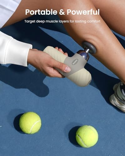 RENPHO Mini Thermal Massage Gun with Heat, Color Silicone Casing, 4 Speeds - Image 5