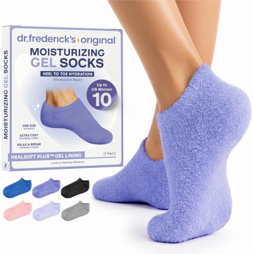 Dr. Frederick's Original Moisturizing Gel Socks, Purple Paradise, 1 Pair by DrFredericksOriginal