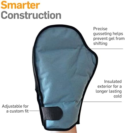 NatraCure Cooling Gel Hand Ice Pack Gloves for Hand Soreness Therapy & Finger Pain - Ice Gloves for Arthritis Hands - Neuropathy & Chemo Cold Therapy Glove Ice Mitts for Nail Loss, Numbness, Tingling - Image 6