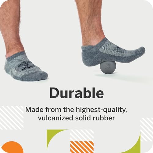 TRIGGERPOINT Foundation Massage Therapy Balls – Medium-Density Ball Massager for Back & Foot Pain Relief, Trigger Point Myofascial Tool for Yoga, Exercise & Physical Therapy, Grey/Orange, 4 Pack - Image 6