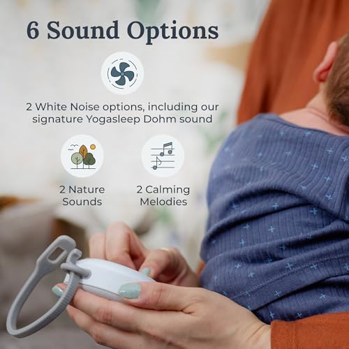 Yogasleep Hushh 2 & Crush Resistant Travel Case, (2 Piece Set) Portable Sound Machine with Backlit Buttons & Night Light, Travel Case with Double Zipper Provides Protection from Scratches & Water - Image 3