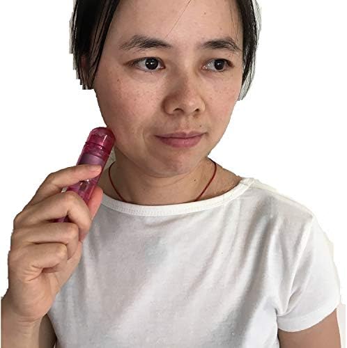 Small Mini Vibrating Massager Handheld Portable Tool for Women with 4 Heads Pocket Pen for Face Neck Head Back and Shoulder 3Pack Pink - Image 5