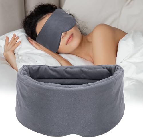 Full Coverage Sleep Mask for Sleeping, 100% Light Blocking Eye Mask by Sysrion