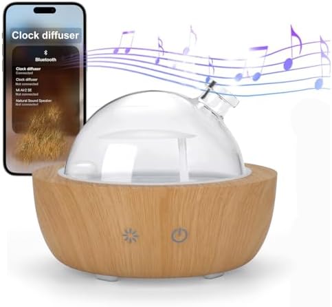 200ml Glass Essential Oil Diffusers for Home, with Music Player - Image 2