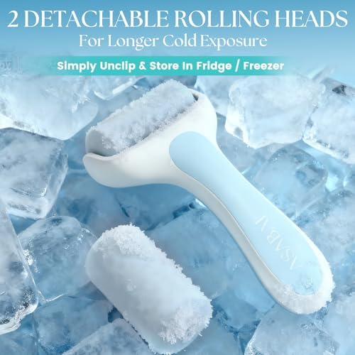 Ice Roller for Face, Premium Facial Ice Roller and 2X Rollers for Long Lasting Cold - Eye Roller for Puffy Eyes & Cold Massage for Migraines (Blue) - Image 6
