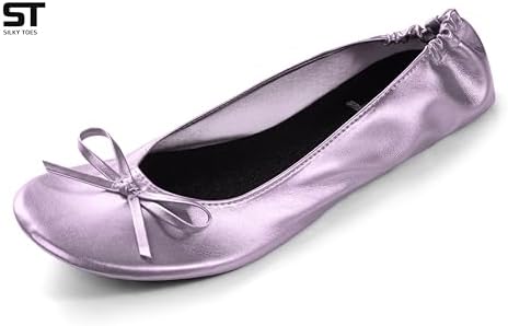 Foldable Flats for Women, Portable Ballet Shoes for Wedding &Travel Comfort - Image 3