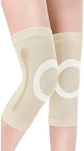 JUMISEE (One Pair Cotton Knee Sleeves for Knee Support, Circulation Improvement & Pain Relief Compression Knee Brace by JUMISEE