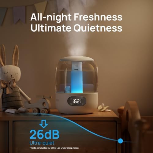 DREO 3L Humidifiers for Bedroom, 30H Runtime, 26 dB Quiet, New Edition - Image 3