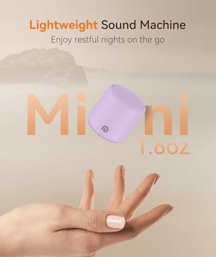 Dreamegg Portable White Noise Machine, 1000mAh Battery, Travel, Purple - Image 7