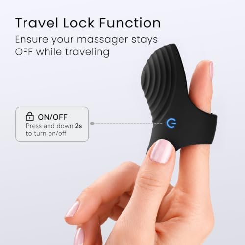 Finger Massage Ball, Portable Rechargeable Waterproof Mini Massager for Body Relaxation - Image 3