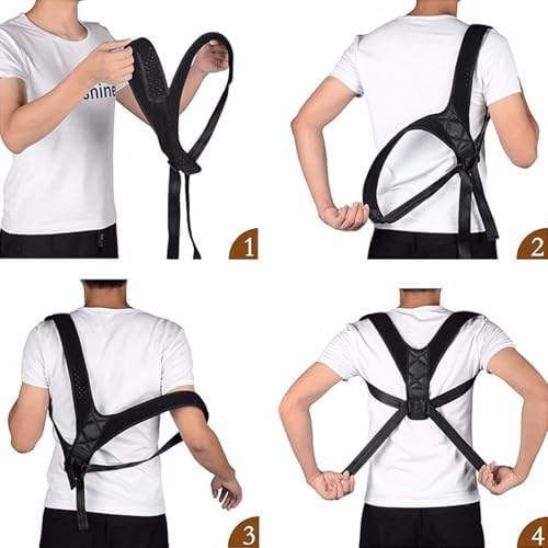 Posture Corrector for Men and Women - Adjustable Back Brace for Upper Back, Neck and Shoulder Pain Relief - Lightweight Breathable Support Brace, Chest Size 25-55 Inches - Image 5