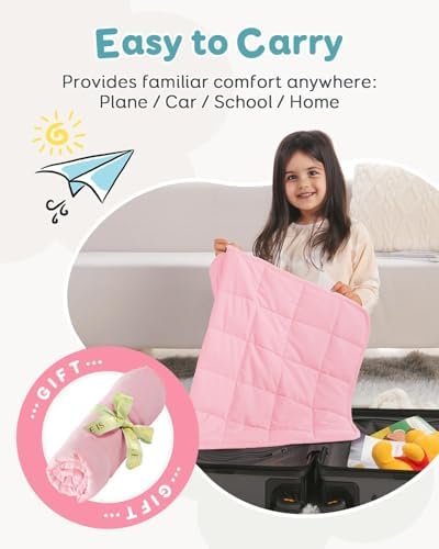 Topblan Weighted Lap Blanket 2 lbs, 19 x 21 Small Size for Summer - Image 5