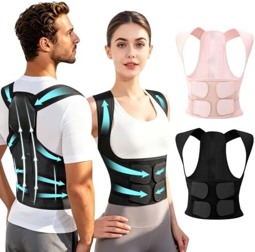 Posture Corrector for Men Women Back Brace Full Back Support Adjustable by Jnxuoq
