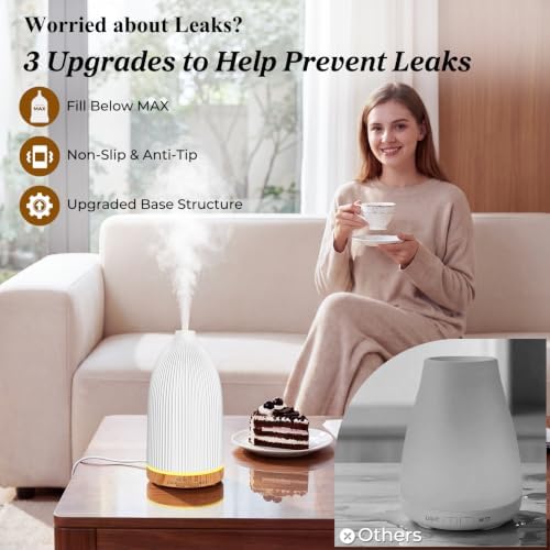 URPOWER 150mL Essential Oil Diffusers for Home Aromatherapy Diffuser - Image 5